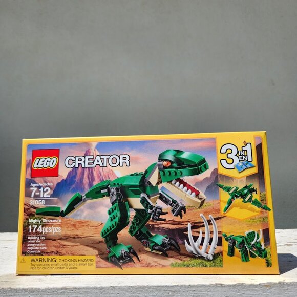 NEW LEGO Creator 3-in-1 Lego Dinosaurs 31058 T Rex, Triceratops, Pterodactyl T-R - Picture 6 of 12